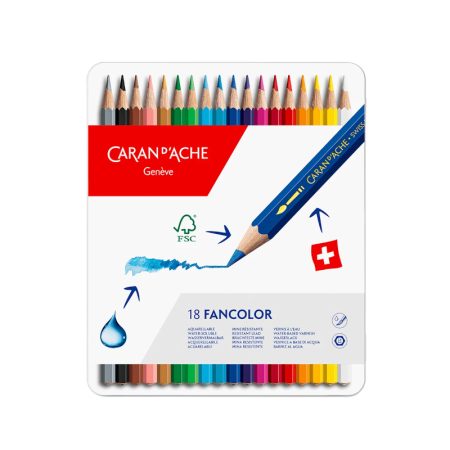 Lápis de cor solúveis Caran D'Ache